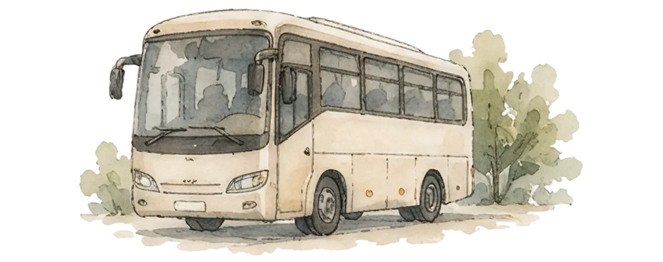 Autobús para los invitados